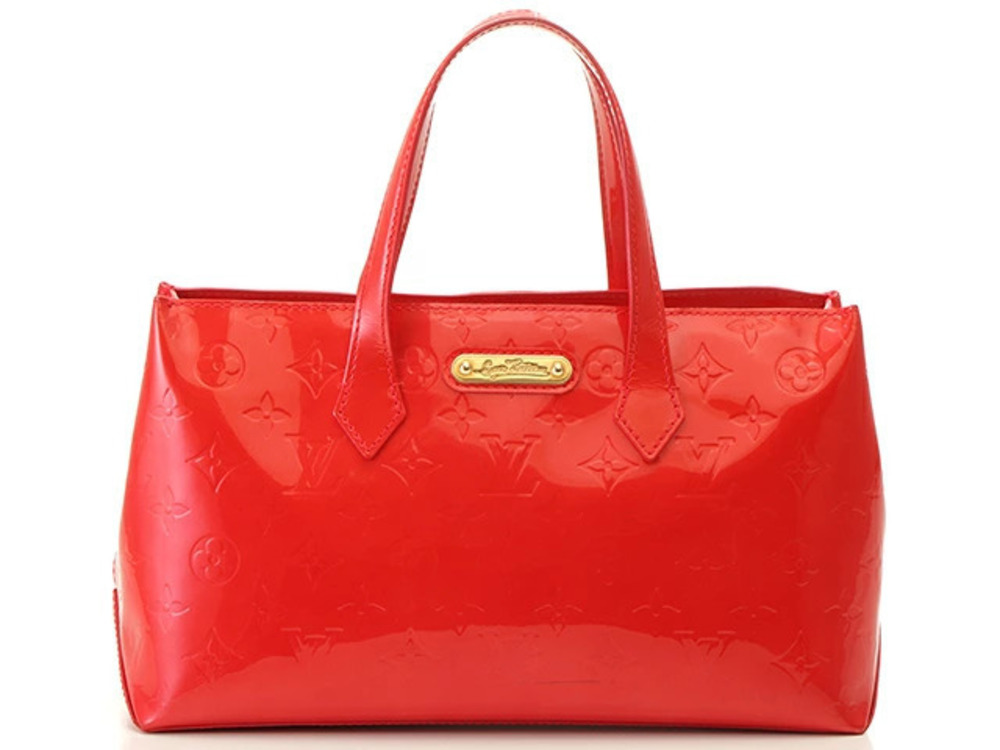 LOUIS VUITTON Wilshire p Vernis Rouge Red Grenadine